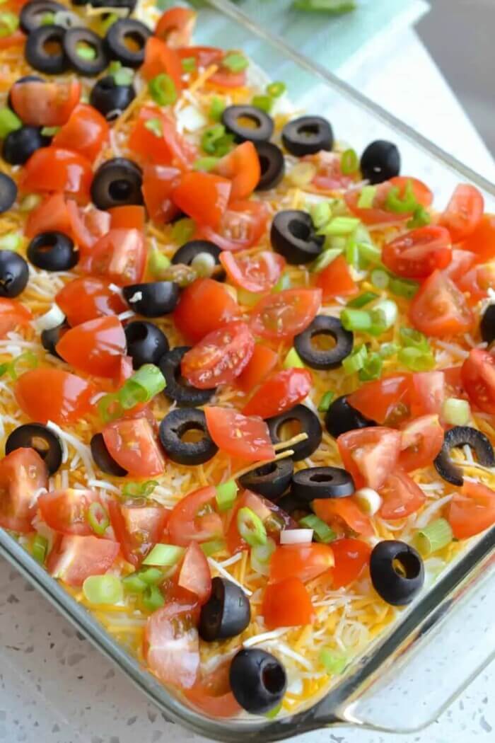 Easy 7 Layer Dip