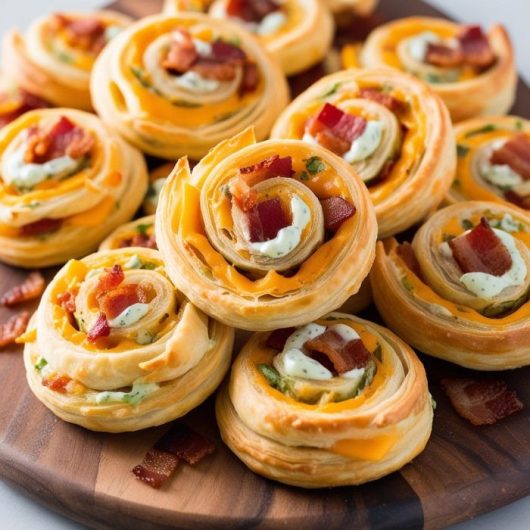 Cheddar Bacon Ranch Pinwheels
