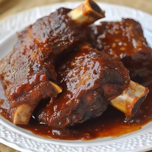 Slow Cooker Barbequed Beef Ribs